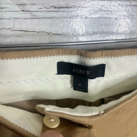 J. Crew Tan  Dress Pants size 4 - Picture 4 of 5
